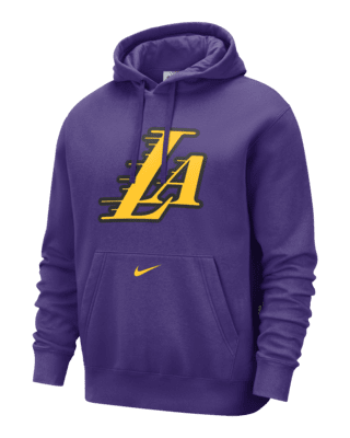 Official Nike outlet Cream Color Lakers Nike Pullover Hoodie